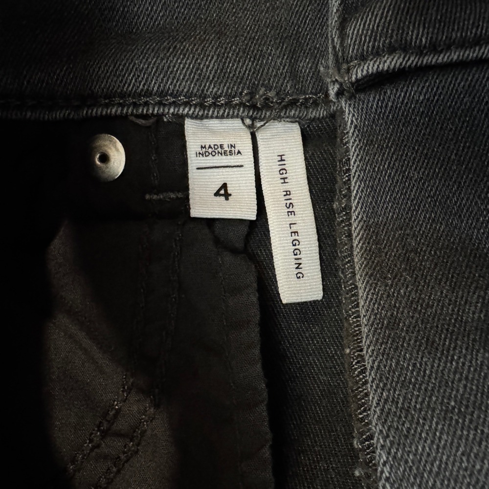 LOFT High Rise Legging Jeans Size 4‎ Gray Wash Skinny Denim Casual Everyday - Picture 5 of 8